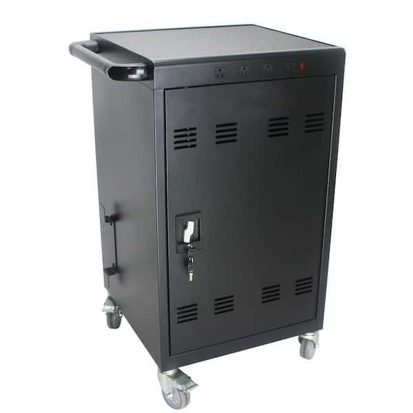 21 in. Mobile Charging Cart and Cabinet for Tablets Laptops 35-Device (B30Plus)