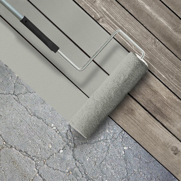 1 gal. #PPU25-08 Heirloom Silver Low-Lustre Enamel Interior/Exterior Porch and Patio Floor Paint