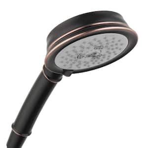 Croma 100 Classic 3-Spray Patterns 1.5 GPM 4.49 in. Handheld Shower Head in Rubbed Bronze