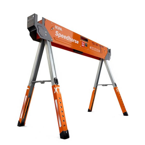 30 in. to 36 in. H Steel Speed Horse XT Adjustable Height Sawhorse with Auto Release Legs