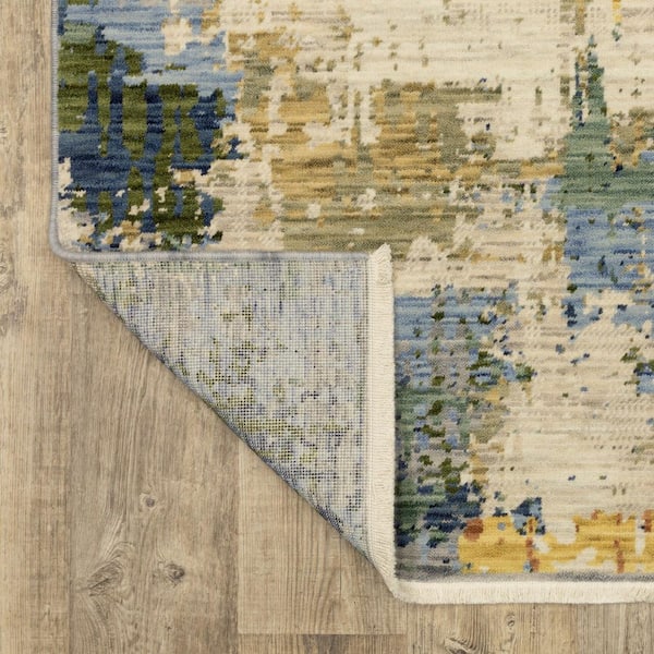 2 X 10 Beige Oriental Washable Area Rug Runner Rug