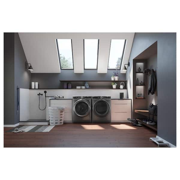 Profile 5.5 cu. ft. Capacity Front Load Washer in Carbon Graphite w/ Steam, UltraFresh Vent System & Smart Wash + Rinse