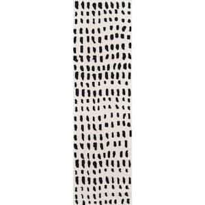 Delmar Boho Dots Ivory 2 ft. 3 in. x 8 ft. Runner Rug