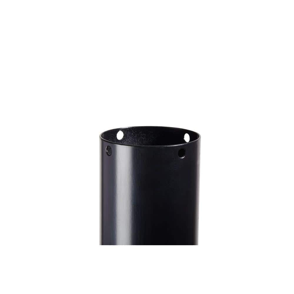 Pacifica 53.5" Black Powder Coated Steel Mailbox Post