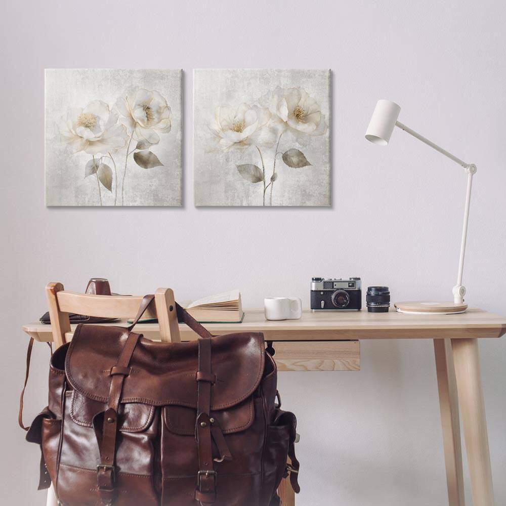 Soft Chic Roses by Irene Weisz 2 Piece Unframed Nature Graphic Art Print 17 in. x 17 in. price history on PriceWatchPro
