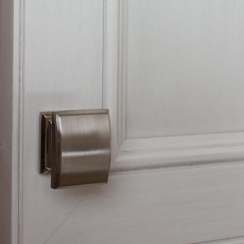 Brushed Nickel Square Cabinet Knob Set with Mounting Hardware