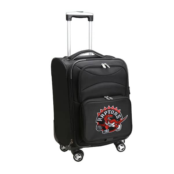 Denco NBA Toronto Raptors 21 in. Black Carry-On Spinner Softside Suitcase