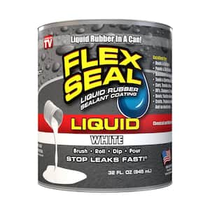 32 Ounce Flex Seal Liquid White Liquid Rubber Sealant Coating Spray Paint