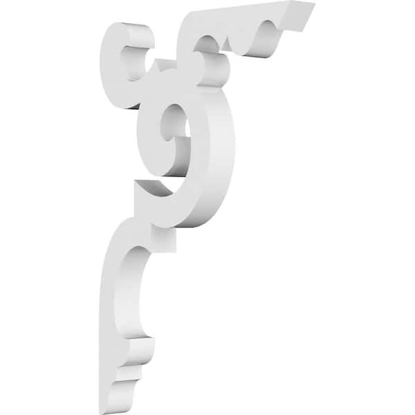 Ekena Millwork 5/8 in. W X 7 in. H X 4 1/2 in. D PVC Benson Bracket