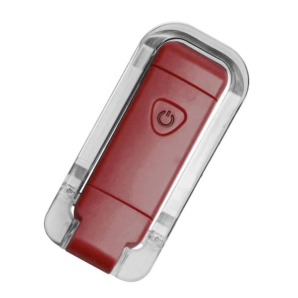 Flexible 5 Volt 25 Lumen Integrated LED Clamp Work Light Battery Operated 4.1 in. Tool Only in Red