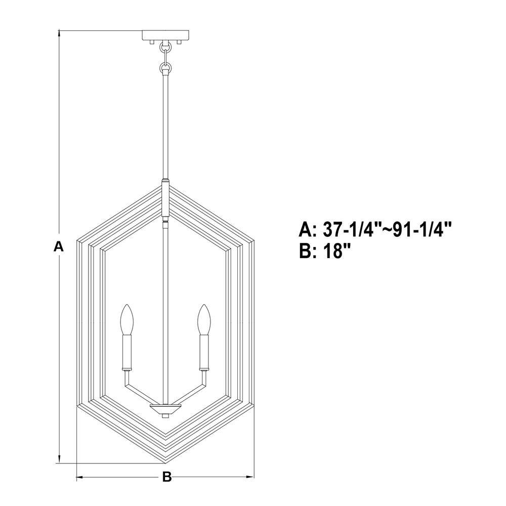 Contemporary Satin Brass and Black Metal 18" Drum Pendant Light