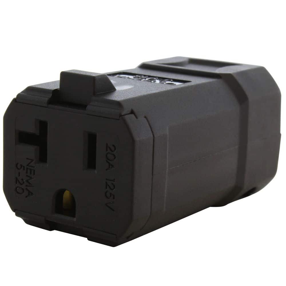 NEMA 5-15/ 20R 15/ 20A 125V Clamp Style Square Household Connector in Black with UL, C-UL Approval price history on PriceWatchPro