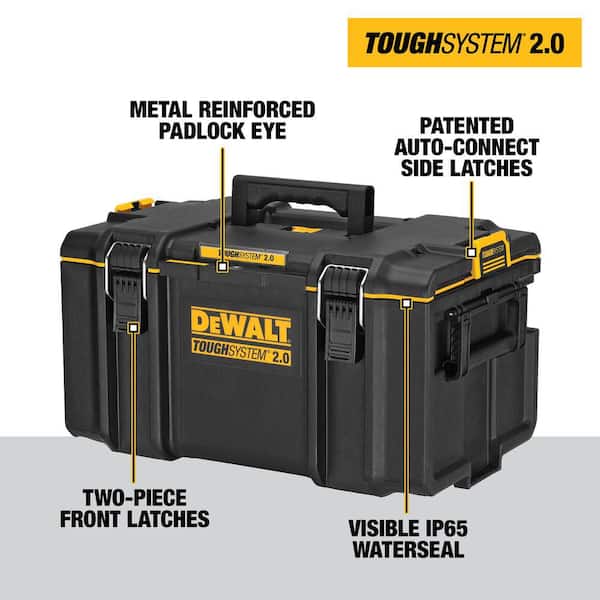 DEWALT DWST08120W16530 TOUGHSYSTEM 2.0 22 in. Deep Tool Tray (2 Pack), TOUGHSYSTEM 2.0 Small Tool Box and Large Tool Box - 3