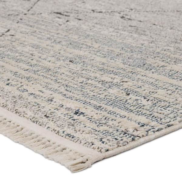 Zia Gray 9 ft. x 12 ft. Trellis Area Rug