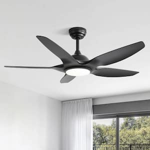 48 in. Indoor/Outdoor Wood White Ceiling Fan with LED Light and Remote Control