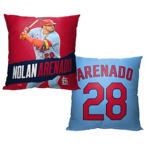 MLB St Louis Cardinals 23 Nolan Arenado Printed Polyester Throw Pillow 18 X 18
