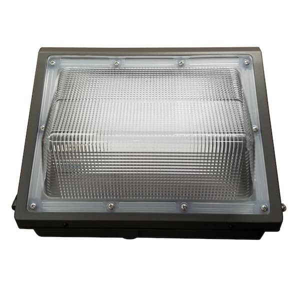 Innoled 400-Watt Equivalent Bronze Outdoor Integrated LED with Photocell Wall Pack Light