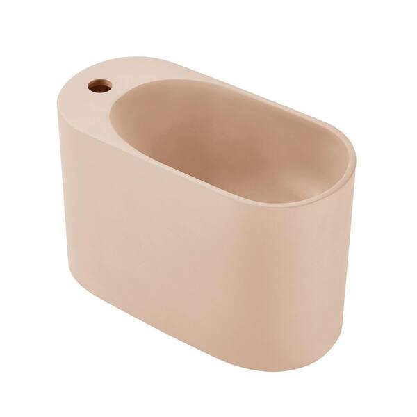 Swiss Madison Terre 18 in. Solid Surface Oval Wall-Mounted Sink