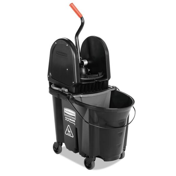 Rubbermaid Executive Series 35 Qt. WaveBrake Down Press and Dirty Water Bucket Combo