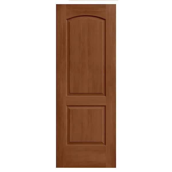 JELD-WEN 32 in. x 80 in. Continental Hazelnut Stain Molded Composite MDF Interior Door Slab