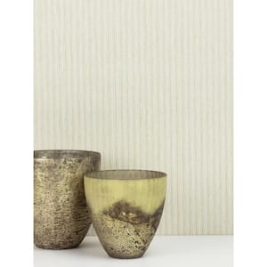 Lily Beige Stripe Paper Strippable Roll (Covers 57.8 sq. ft.)