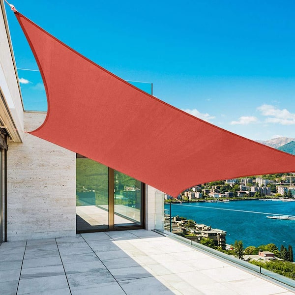 185 GSM Rectangle Sun Shade Sail, for Patio Garden and Swimming Pool