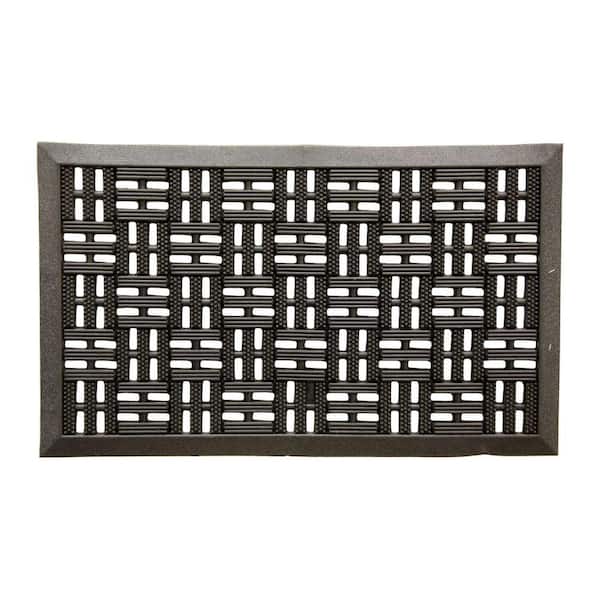 FANMATS Southern Oaks Rubber Trellis Scraper Mat 18 in. x 30 in.
