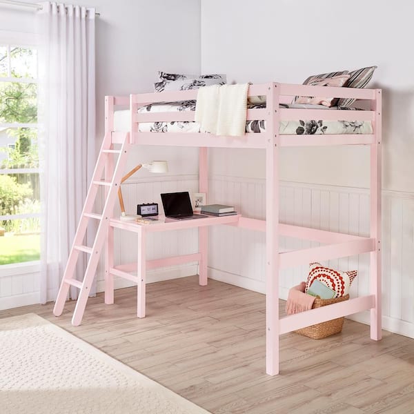 Hillsdale Furniture Caspian Loft Bed, Pink