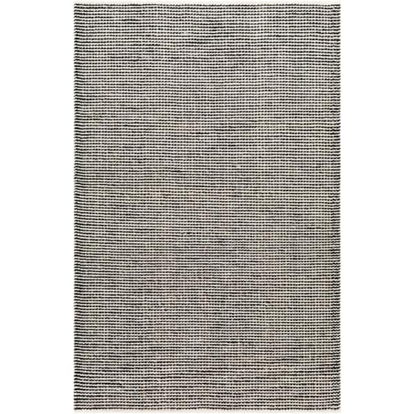 Livabliss Glen Black 9 ft. x 12 ft. Stripe Indoor/Outdoor Area Rug