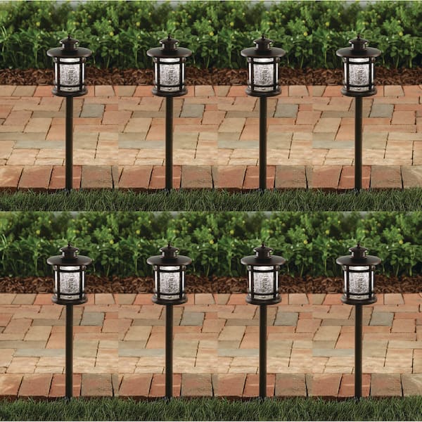 Birmingham 155 Lumen Low Voltage 3-Watt Oil Rubbed Bronze Integrated LED Outdoor Landscape Path Light (8-pack)