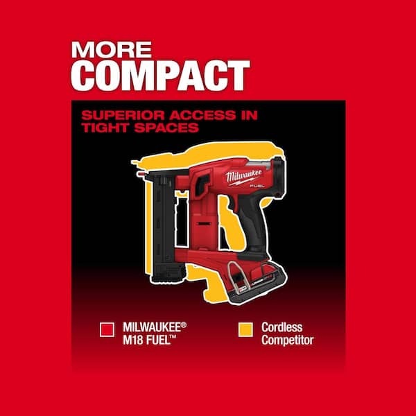 Milwaukee M18 FUEL 18V Lith-Ion Brushless Cordless 18-Gauge 1/4 in ...