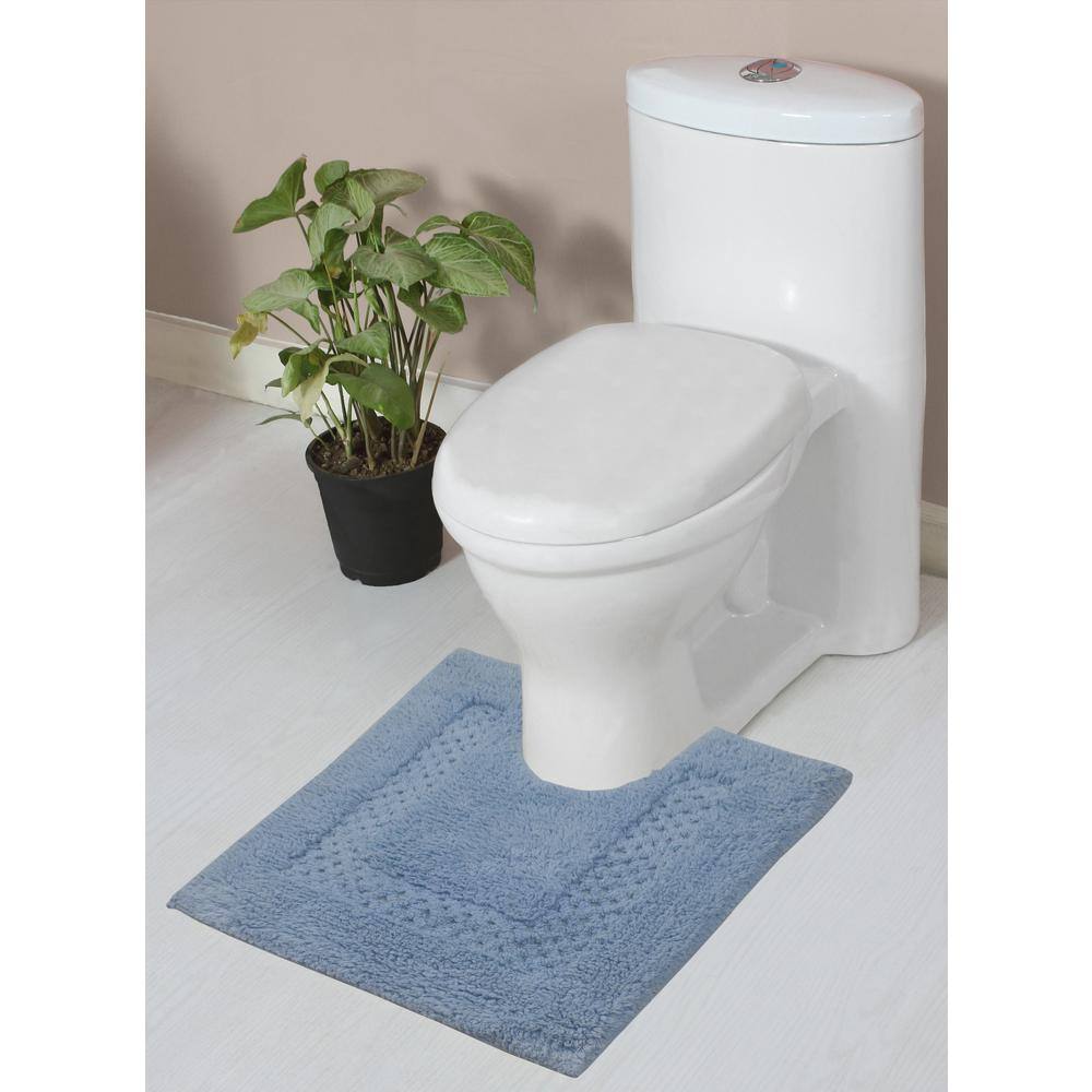 Classy 100% Cotton Bath Rugs Set, 20 in. x20 in. Contour, Blue price history on PriceWatchPro