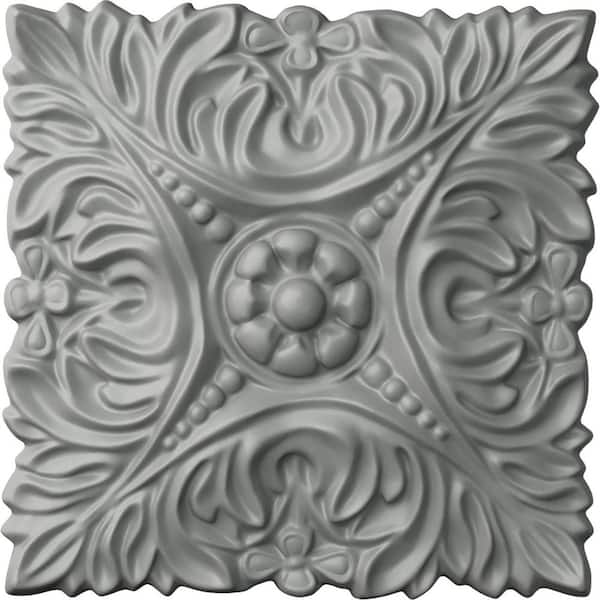 Ekena Millwork 6-1/8 in. x 3/4 in. x 6-1/8 in. Acanthus Leaf with Beads Rosette