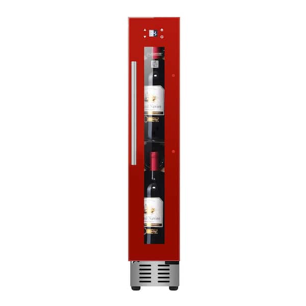 Equator 9 Bottles Wine Refrigerator Cellar Cooling unit 1-Zone Freestanding/Built in 7 Color LED 110V in Red