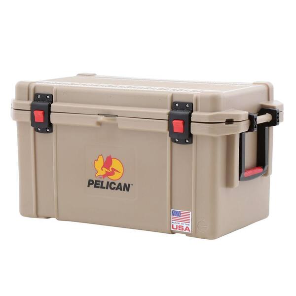 Pelican 65 Qt. Tan Elite Marine Cooler