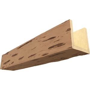 Endurathane 4 in. H x 6 in. W x 8 ft. L Pecky Cypress Toffee Faux Wood Beam