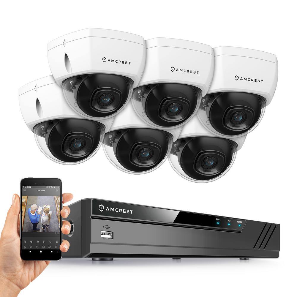 Amcrest Plug & Play H.265 16Channel 4K NVR 8MP Surveillance System, 6