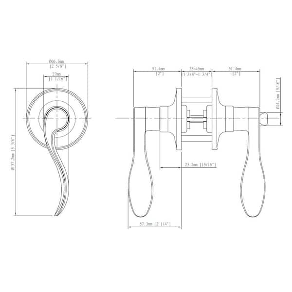 Defiant Wave Satin Nickel Hall/Closet Door Lever 12-Pack