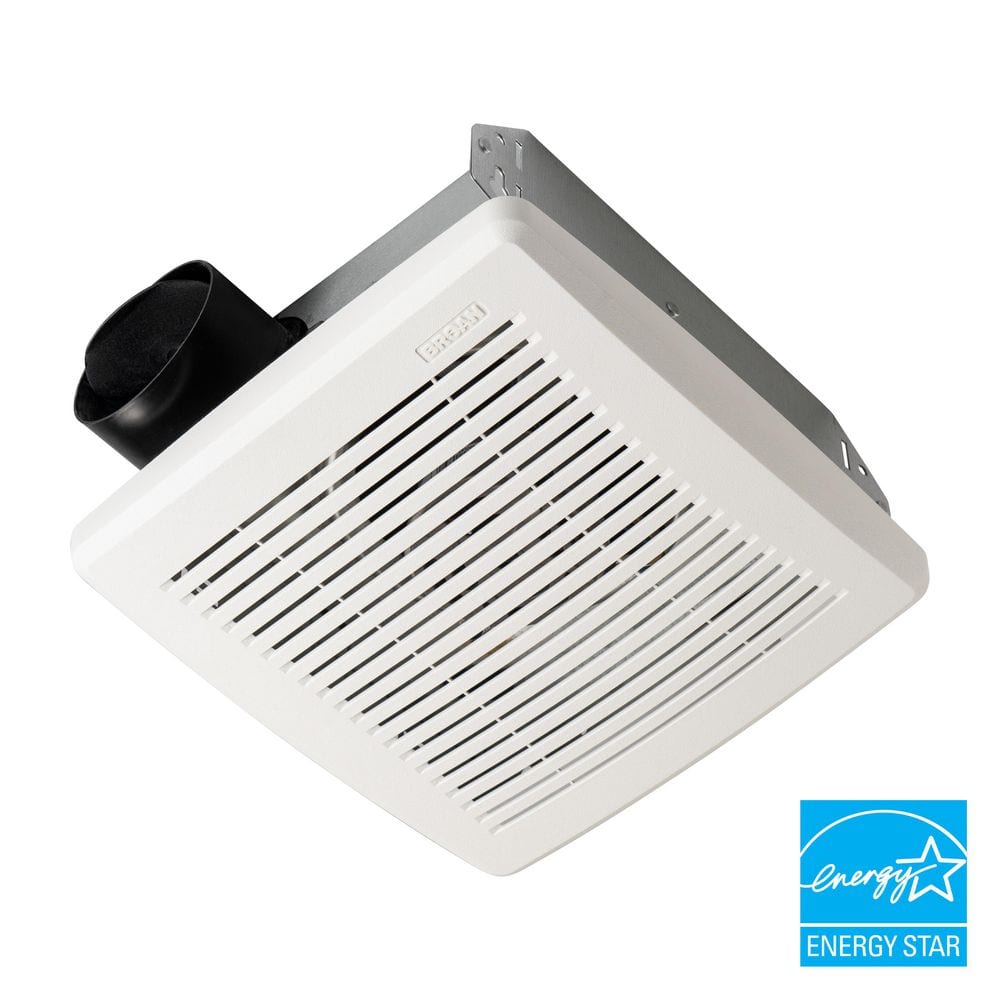 Economy 50 CFM, Wall or Ceiling, No Cut, Roomside Installation, Bathroom Ex