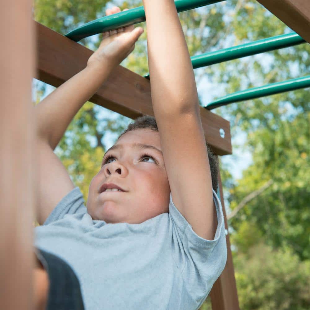 Knightsbridge Plus Large Wooden Swing Set with Canopy Roof