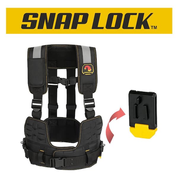 Snap Lock Tradesman Tool Vest, Compatible with all Snap Lock Pouches