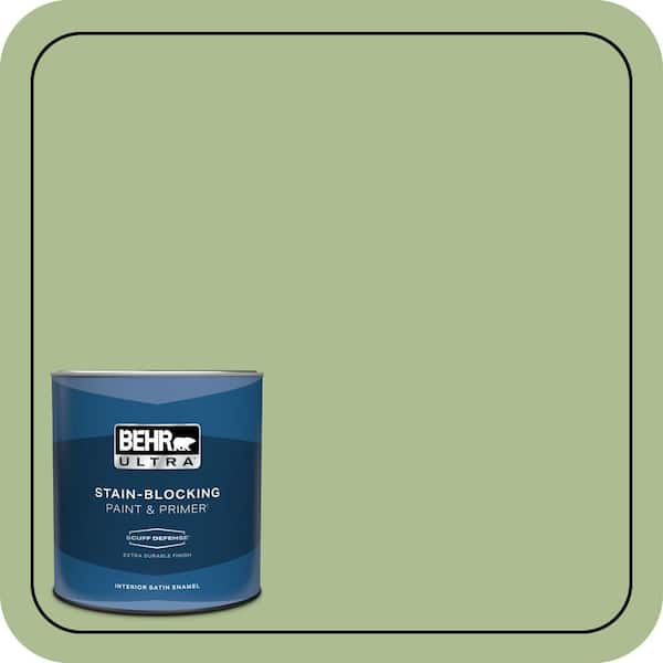 BEHR ULTRA 1 qt. #M370-4 Chervil Leaves Extra Durable Satin Enamel Interior Paint & Primer