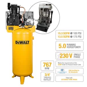 60 Gal. 175 PSI Two Stage Stationary Electric Air Compressor