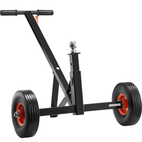 SKYSHALO Adjustable Trailer Dolly, 600 lbs. Tongue Weight Capacity, Carbon Steel Trailer Mover with 16-24 in. Adjustable Height