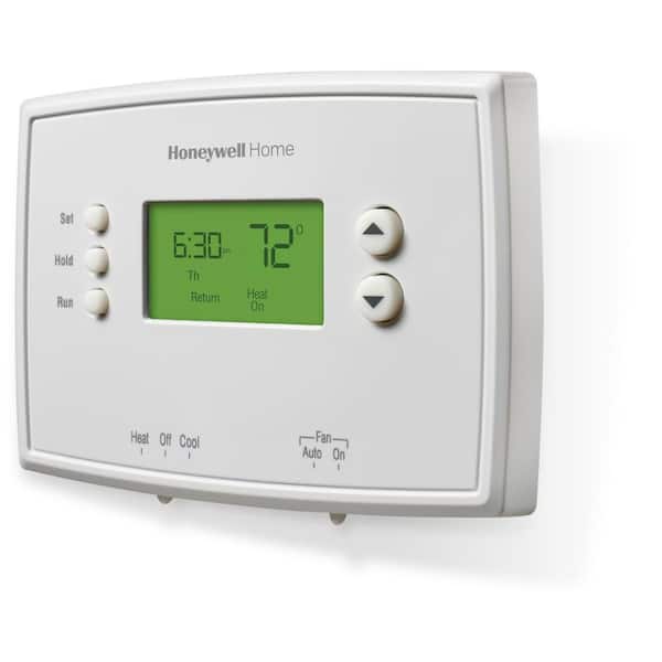 Honeywell Home 7 Day Programmable Thermostat With Digital Backlit Display Rth2510b The Home Depot