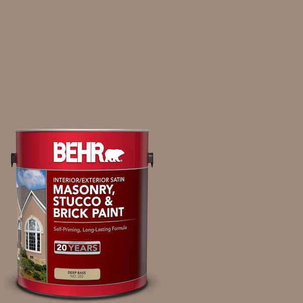 1 gal. #BXC-49 Smokey Tan Satin Interior/Exterior Masonry, Stucco and Brick Paint