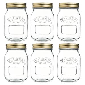 Canning Glass Canning Jar 17 oz. - (Set of 6)