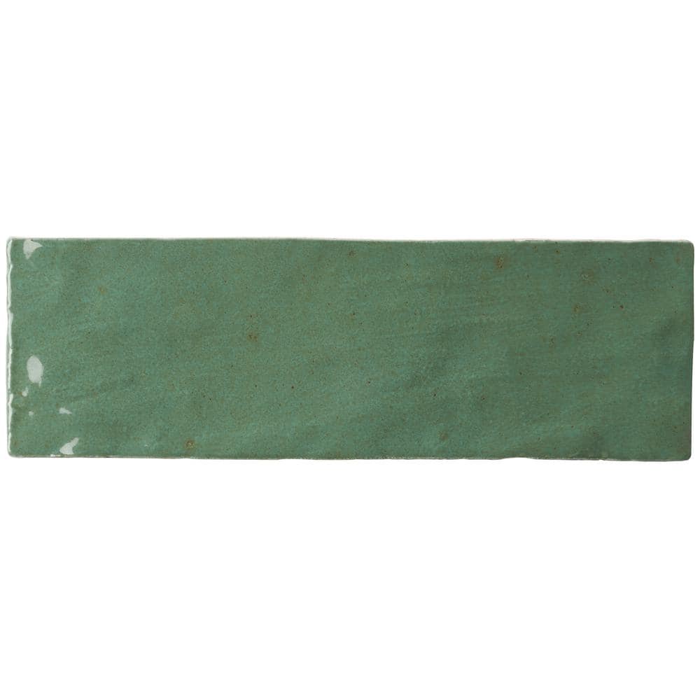 Portmore Green 3x8 Glazed Ceramic Subway Wall Tile