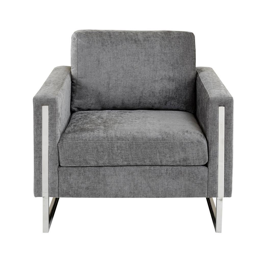 INK+IVY Madden Grey Removable Cushion Track Arm Accent Chair II100