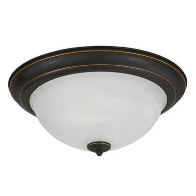 Hampton Bay 2 Light Rust Flush Mount Fzn8012a Hampton Bay 2 Light Rust Flush Mount, Kitchen Fluorescent Light Fixtures Menards